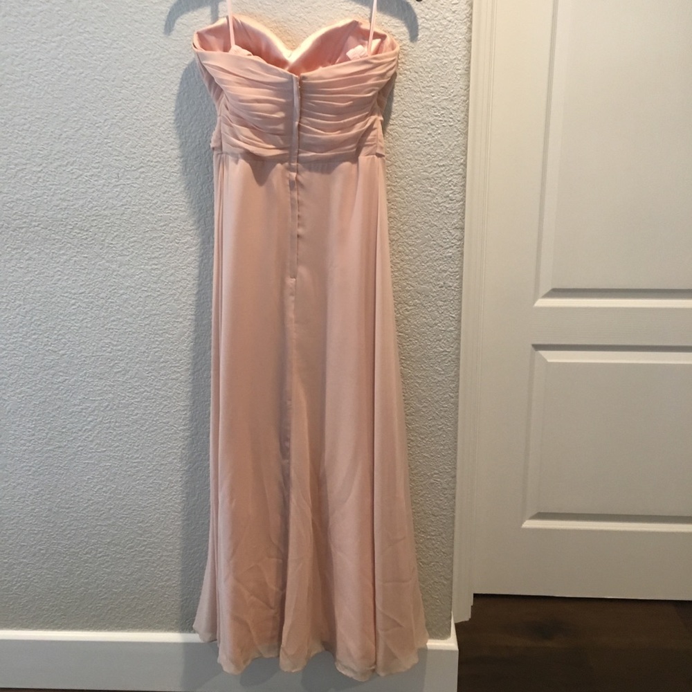 Blush bridesmaid dress